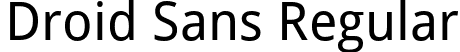 Droid Sans Regular font - DroidSans.ttf