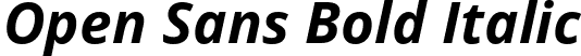 Open Sans Bold Italic font - OpenSans-BoldItalic.ttf