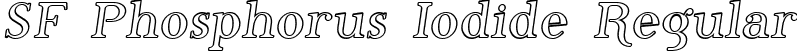 SF Phosphorus Iodide Regular font - SFPhosphorusIodide.ttf