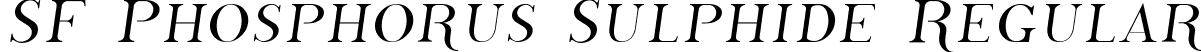 SF Phosphorus Sulphide Regular font - SFPhosphorusSulphide.ttf