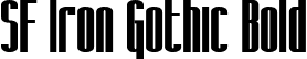 SF Iron Gothic Bold font - SFIronGothic-Bold.ttf