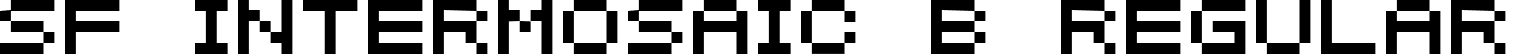 SF Intermosaic B Regular font - SFIntermosaicB.ttf