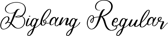 Bigbang Regular font - Bigbang-x3215.ttf