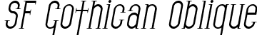 SF Gothican Oblique font - SFGothican-Oblique.ttf