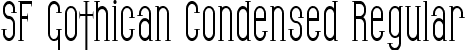 SF Gothican Condensed Regular font - SFGothicanCondensed.ttf