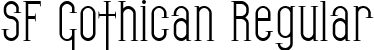 SF Gothican Regular font - SFGothican.ttf