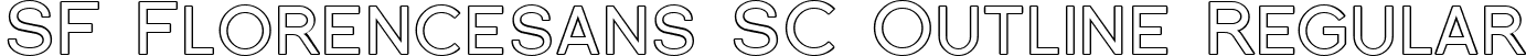 SF Florencesans SC Outline Regular font - SFFlorencesansSCOutline.ttf