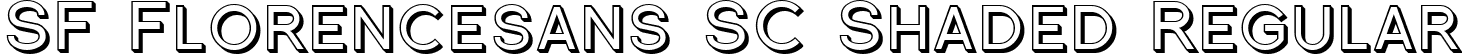 SF Florencesans SC Shaded Regular font - SFFlorencesansSCShaded.ttf