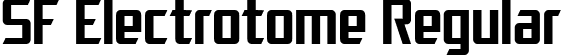 SF Electrotome Regular font - SFElectrotome.ttf