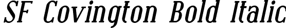 SF Covington Bold Italic font - SFCovington-BoldItalic.ttf