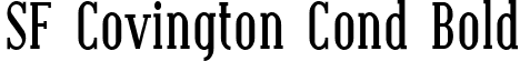 SF Covington Cond Bold font - SFCovingtonCond-Bold.ttf