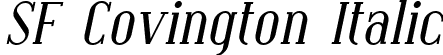 SF Covington Italic font - SFCovington-Italic.ttf