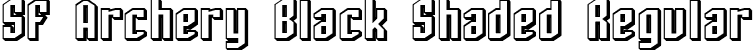 SF Archery Black Shaded Regular font - SFArcheryBlackShaded.ttf