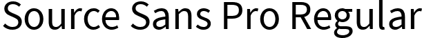 Source Sans Pro Regular font - SourceSansPro-Regular.ttf