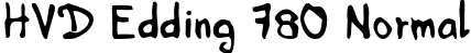 HVD Edding 780 Normal font - HVD_Edding.otf