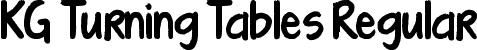 KG Turning Tables Regular font - KGTurningTables.ttf