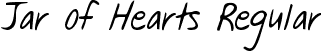 Jar of Hearts Regular font - JarofHearts.ttf