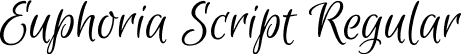 Euphoria Script Regular font - EuphoriaScript-Regular.ttf