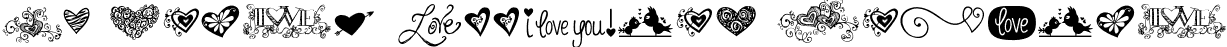 KG Heart Doodles Regular font - KGHeartDoodles.ttf