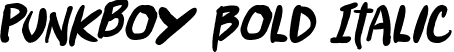 Punkboy Bold Italic font - punkboy_tbs_italbold.ttf