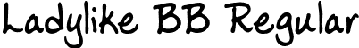 Ladylike BB Regular font - LadylikeBB.otf