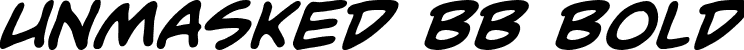 Unmasked BB Bold font - UnmaskedBB_bold.ttf