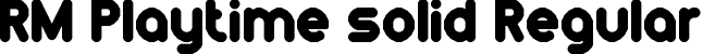 RM Playtime solid Regular font - rm_playtime_solid.ttf