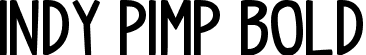 indy pimp Bold font - indiepimptbs_bold.ttf