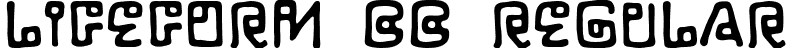 LifeForm BB Regular font - LifeFormBB.ttf