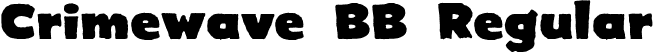 Crimewave BB Regular font - CrimewaveBB.ttf