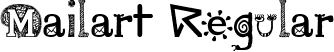 Mailart Regular font - MAILART_.TTF