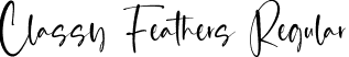 Classy Feathers Regular font - Classy-Feathers.otf