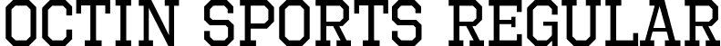 Octin Sports Regular font - octin sports rg.otf