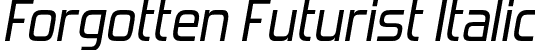 Forgotten Futurist Italic font - forgotten futurist rg it.otf