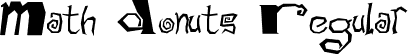 Math Donuts Regular font - MATHD.TTF