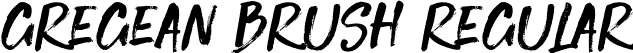 Gregean Brush Regular font - Gregean Brush.ttf