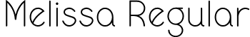 Melissa Regular font - Melissa.otf