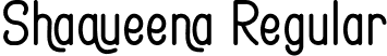 Shaqueena Regular font - Shaqueena.otf