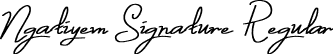 Ngatiyem Signature Regular font - NgatiyemSignature-Regular.otf