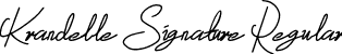 Krandelle Signature Regular font - KrandelleSignature-Regular.otf