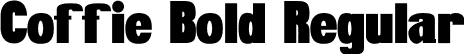 Coffie Bold Regular font - CoffieBold.otf