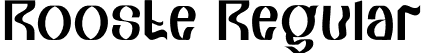 Rooste Regular font - Rooste.otf