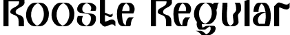 Rooste Regular font - Rooste.ttf