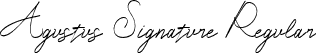 Agustus Signature Regular font - AgustusSignature-Regular.otf