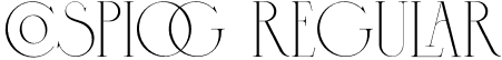 Cospiog Regular font - Cospiog.otf