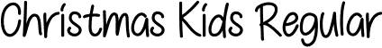 Christmas Kids Regular font - Christmas Kids.otf