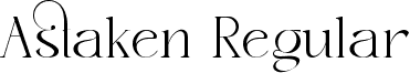 Astaken Regular font - astaken.ttf