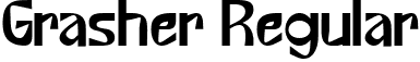 Grasher Regular font - Grasher.ttf