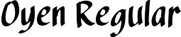 Oyen Regular font - OyenRegular.ttf