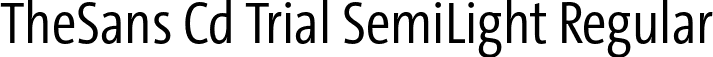 TheSans Cd Trial SemiLight Regular font - TheSansCd-4_SemiLight_TRIAL.otf